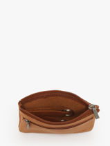 Coin Purse Oil Leather Etrier Brown oil EOIL612-vue-porte