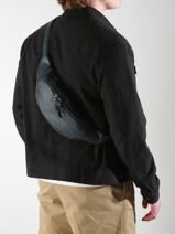 Sac Banane Flandres Cuir Etrier Bleu flandres EFLA735M-vue-porte