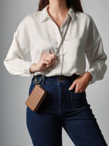 Coin Purse Altesse Leather Etrier Brown altesse EALT096M-vue-porte