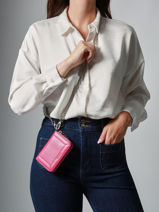 Porte-monnaie Altesse Cuir Etrier Rose altesse EALT096M-vue-porte