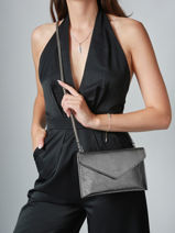 Pochette De Soire M Paddock Cuir Etrier Argent paddock TLOS1670-vue-porte