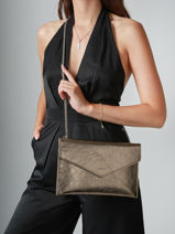 Large Leather Paddock Clutch Bag Etrier Brown paddock EPAD075L-vue-porte