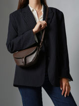 Crossbody Bag S Oxer Leather Etrier Brown oxer EOXE065U-vue-porte