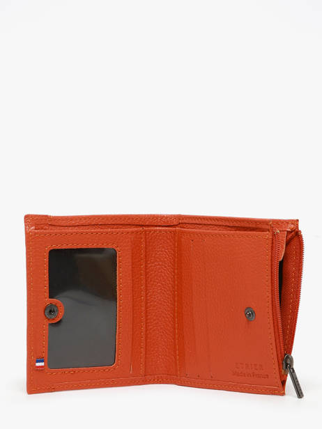 Porte-monnaie Madras Cuir Etrier Orange madras EMAD810 vue secondaire 1